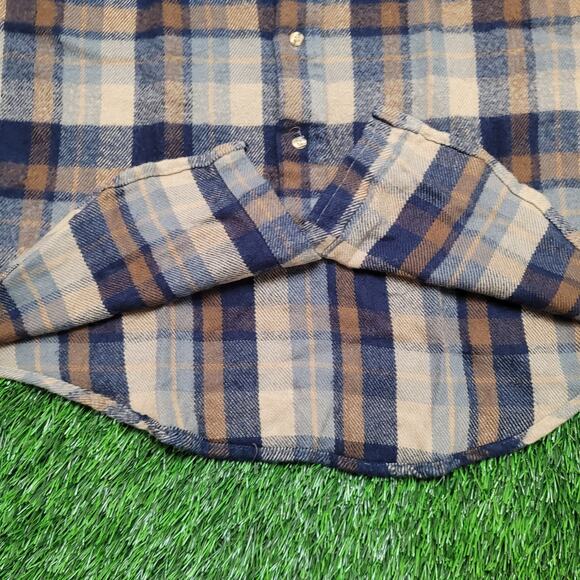 VTG 80s Williams Bay Flannel Shirt Mens L 16.5 / 34 Grunge Lumberjack Gorpcore - Picture 3 of 5